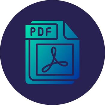 PDF User Interface Inspired Mark Design vector