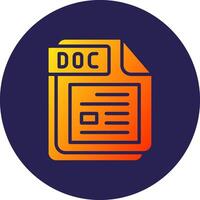 DOC Thin Graphic Shaped Art Style vector