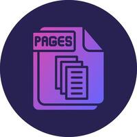 PAGES 3D Interface Shape Graphic Element vector