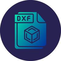 DXF User Interface Inspired Mark Design vector