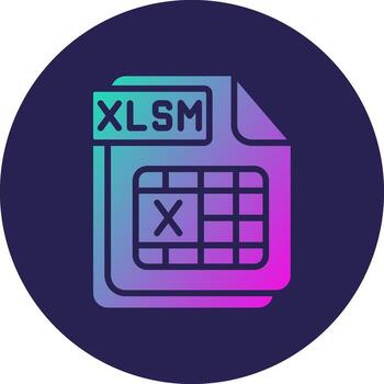 xlsm color mejorado ui establecido gráfico vector