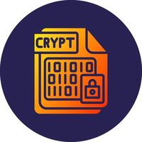 CRYPT Application Based UI Graphic Design vector