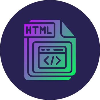 HTML Sharp Edged Style Visual vector