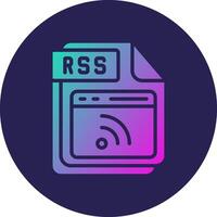 RSS Smooth UI Inspired Symbol Form vector
