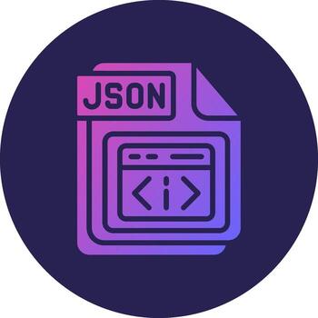 JSON Interactive UI Based Design Symbol vector