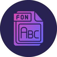 FON Simplified Line Art Graphic Symbol vector