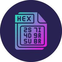 HEX 3D Interface Shape Graphic Element vector