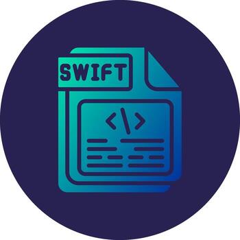 SWIFT App Focused User Interface Design vector