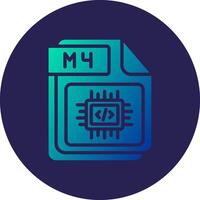 M4 Gradient Style User Interface Element vector