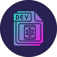 DEV Smooth Application Visual Design Style vector