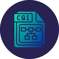 CGI Digital Outlined Interface Piece Artwork vector
