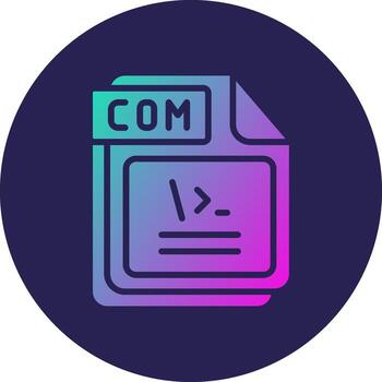 COM Sharp Edged Style Visual vector