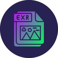 EXR Gradient Style User Interface Element vector