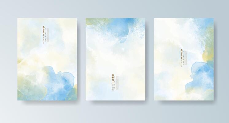 Lush watercolor cards with expressive art backgrounds.