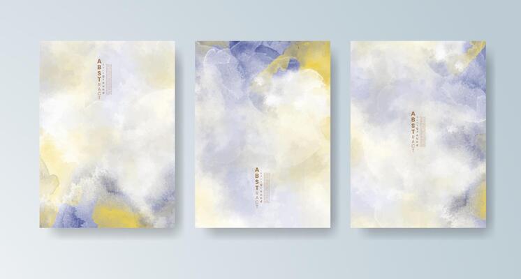 Watercolor designs in vivid colors adorning modern cards.