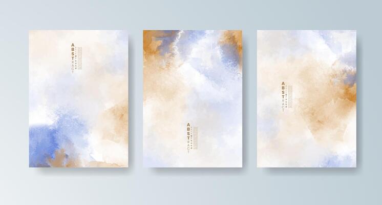 Elegant cards with soft yet colorful watercolor backgrounds.