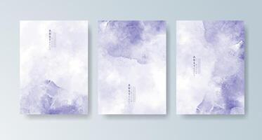 Collection of cards featuring colorful and abstract watercolor patterns. vector