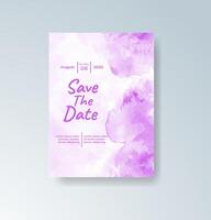 Elegant foliage watercolor frame for invite. vector