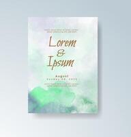 Rustic charm with watercolor flower card design. vector