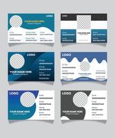 Bundle ID card design templates for your use and pass vector