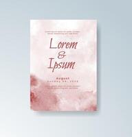 Deep dusk watercolor card with twilight gradients. vector