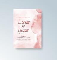 Gradient pastel watercolor card with abstract depth. vector