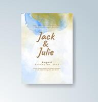Ink stroke watercolor with abstract artistic lines. vector