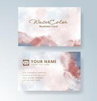 Fresh and vibrant business layout with a watercolor twist. vector