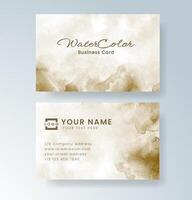 Watercolor art enhancing the edges of a clean card format. vector