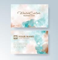 A striking balance of art and structure in watercolor card design. vector