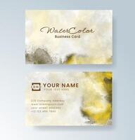 Artistic presentation for business branding with watercolor features. vector