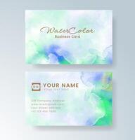 Harmonious mix of colors in a professional watercolor card. vector
