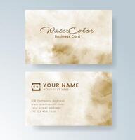 Art-forward card template with watercolor expressions. vector
