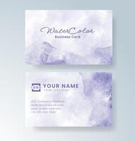 Unique artistic card layout with watercolor background. vector