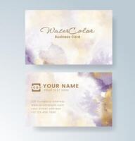 Clean and modern layout with artistic watercolor details. vector