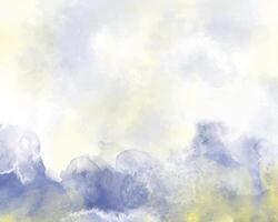 Abstract soft-edged watercolor splashes in digital format. vector