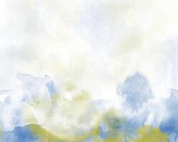 Multicolor digital painting with soft watercolor transitions. vector