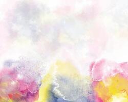 Digital art background with colorful freeform watercolor layers. vector
