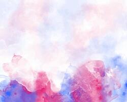 Artistic blend of colors in digital watercolor abstraction. vector