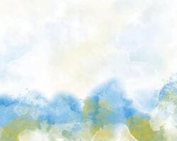 Lush watercolor strokes in bright palette. Abstract digital art background. vector