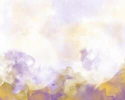 Bright watercolor art background with abstract paint strokes. Digital rendering. vector