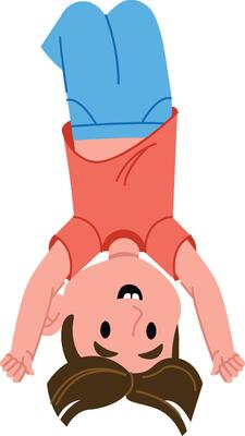 Child Doing a Handstand