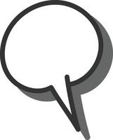 Speech Bubble with Shadow Sign vector