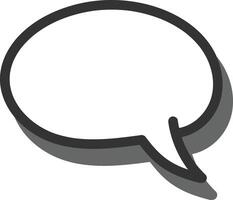 Speech Bubble with Shadow Style vector
