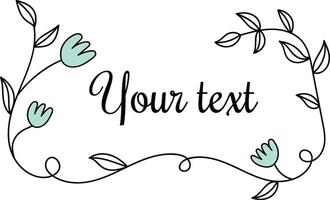 Floral Frame Design vector