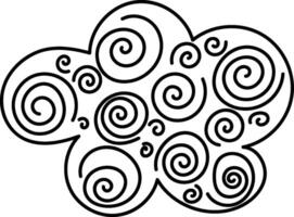 Swirling Cloud Pattern vector
