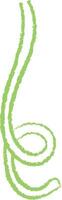 Curved Scribble Line Art vector
