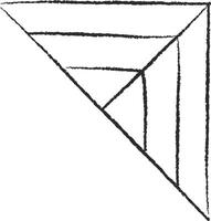 Abstract Geometric Corner Design vector