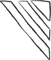 Abstract Geometric Sketch Corner vector