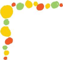 Abstract Paint Splatters Corner Frame vector